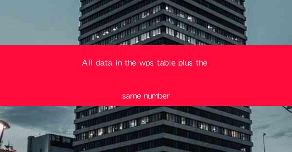 All data in the wps table plus the same number