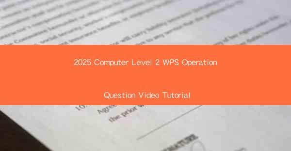 2025 Computer Level 2 WPS Operation Question Video Tutorial