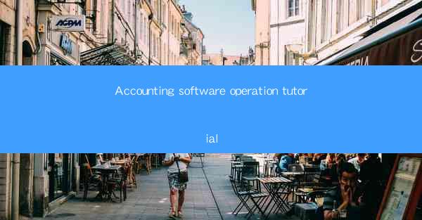 Accounting software operation tutorial