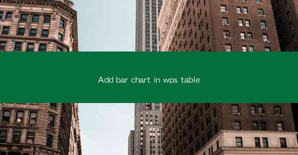 Add bar chart in wps table