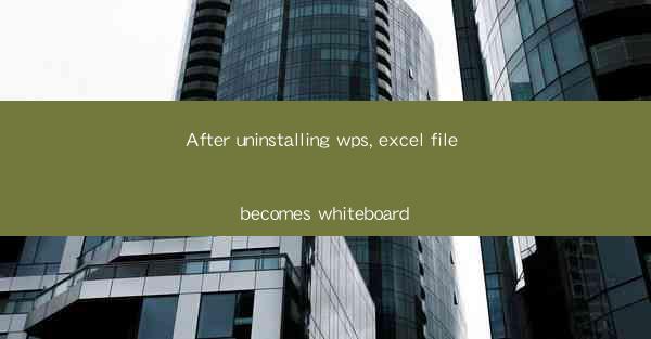 After uninstalling wps, excel file becomes whiteboard