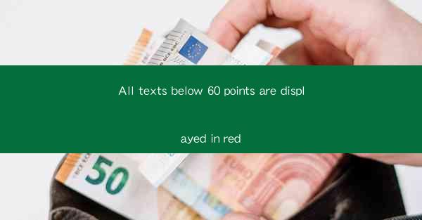 All texts below 60 points are displayed in red