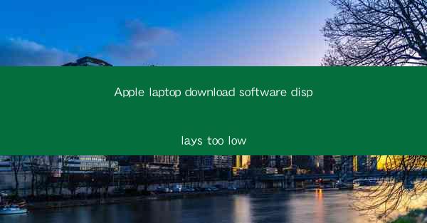 Apple laptop download software displays too low
