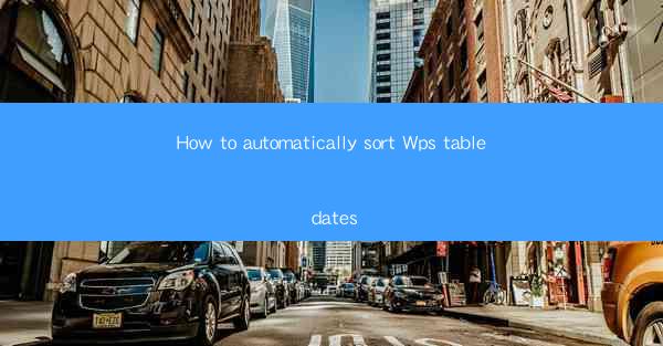 How to automatically sort Wps table dates