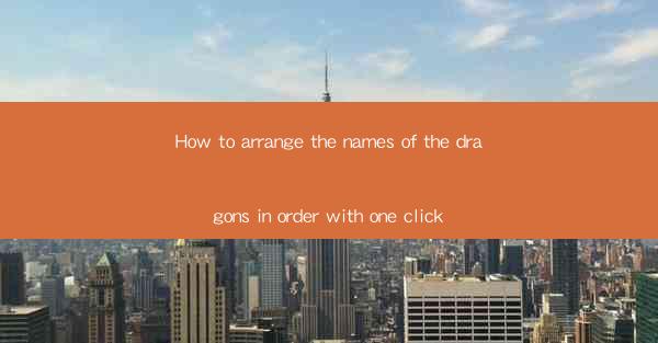 How to arrange the names of the dragons in order with one cl