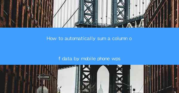 How to automatically sum a column of data by mobile phone wp
