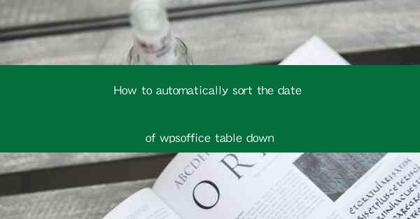 How to automatically sort the date of wpsoffice table down