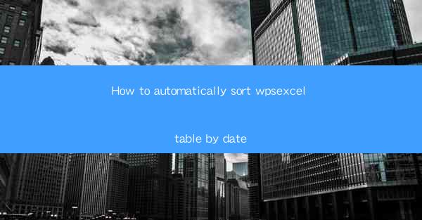 How to automatically sort wpsexcel table by date