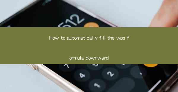 How to automatically fill the wps formula downward