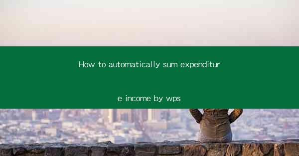 How to automatically sum expenditure income by wps