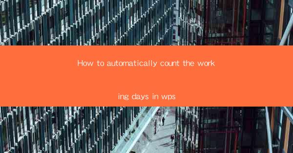 How to automatically count the working days in wps