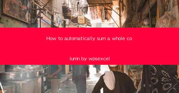How to automatically sum a whole column by wpsexcel