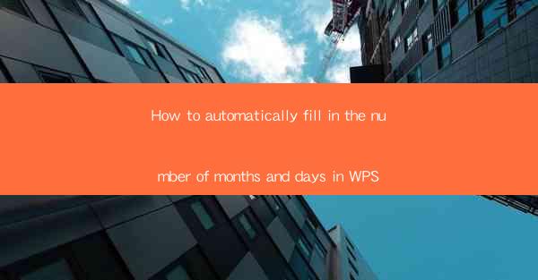 How to automatically fill in the number of months and days i
