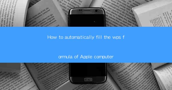 How to automatically fill the wps formula of Apple computer