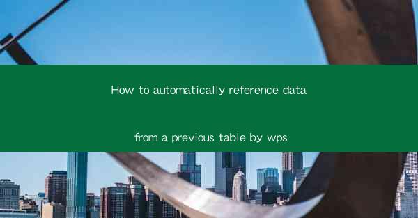 How to automatically reference data from a previous table by