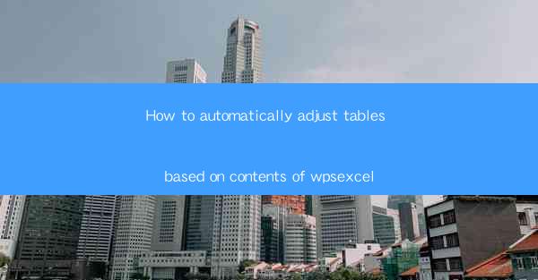 How to automatically adjust tables based on contents of wpse