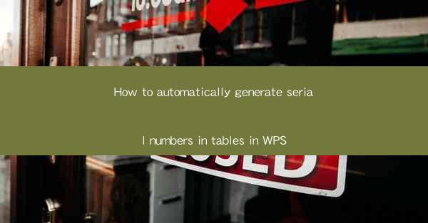 How to automatically generate serial numbers in tables in WP