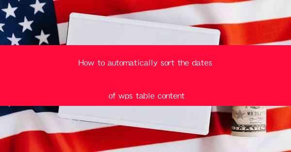 How to automatically sort the dates of wps table content